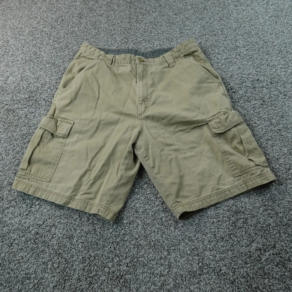 Wrangler Shorts Mens 34 Beige Brown Cargo Utility Outdoor Hiking Military‎ Work